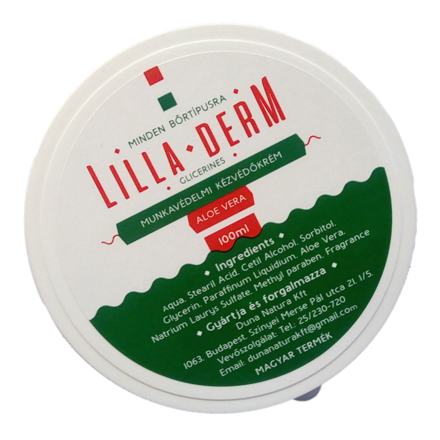 Lilla Derm munkavédelmi kézvédőkrém, aloe verás, 100 ml termék fő termékképe