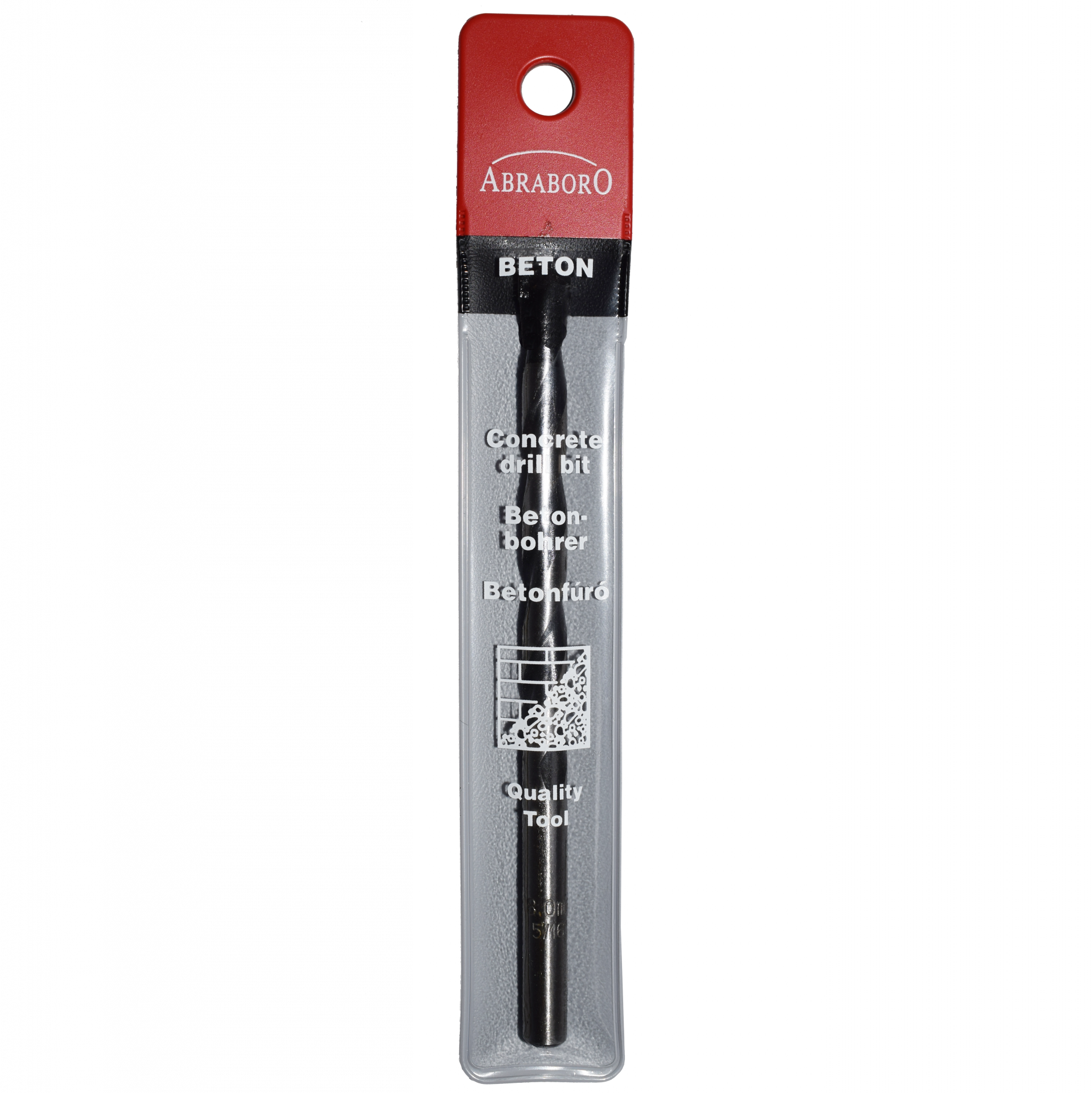 Abraboro 8 x 120 / 80 mm Standard hengeres szárú betonfúró tasakban termék fő termékképe