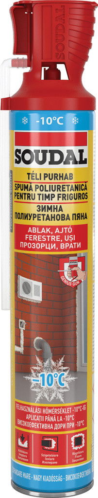 Soudal Kézi purhab Genius Gun fejjel (téli), 750 ml termék fő termékképe
