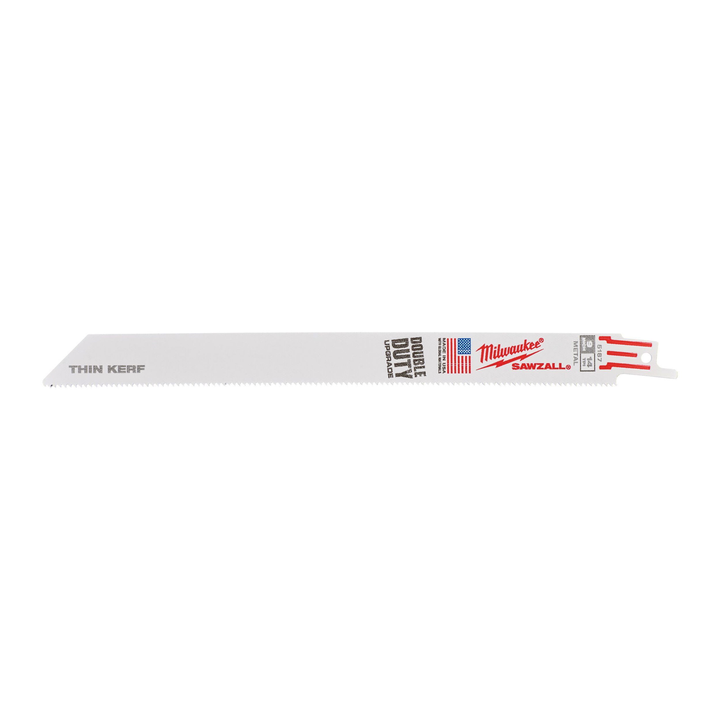 Milwaukee THIN KERF szablyafűrészlap fémhez, Bi-Met, Co, 230 mm, 14 TPi, 5 db/csomag termék fő termékképe