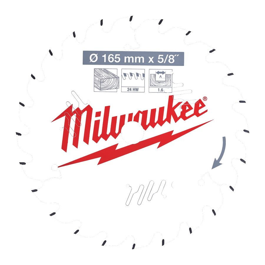 Milwaukee CSB P W körfűrészlap 165/15.87/24ATB termék fő termékképe