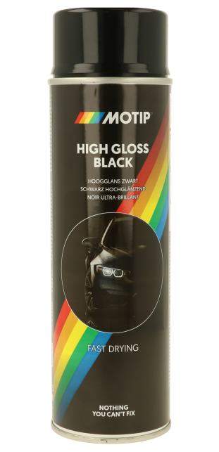 Motip RALLY festék spray, fényes fekete, 500 ml termék fő termékképe