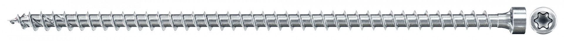 Fischer FPF II CHTF 10.0 x 500 BC 25 hengeres fejű, kékre horganyzott, végigmenetes szerkezetépítő csavar TX behajtással, 25 db/csomag termék fő termékképe