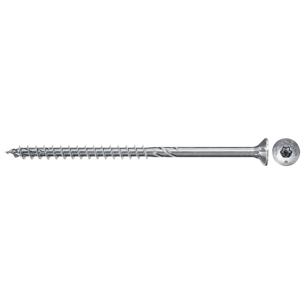 Fischer FPF II CTP 4.5 x 80 BC 500 süllyesztett fejű, kékre horganyzott forgácslapcsavar részmenettel, TX behajtással, 500 db/csomag termék fő termékképe