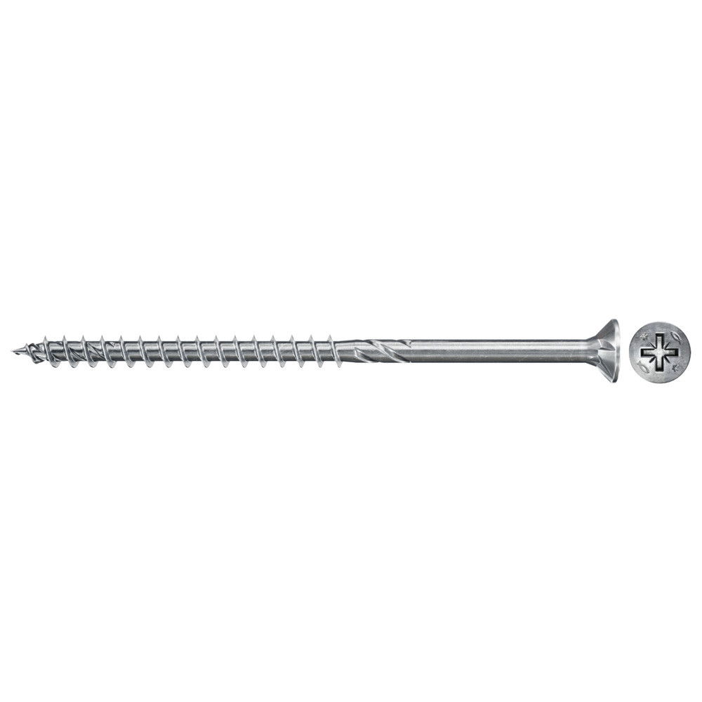 Fischer FPF II CZP 6.0 x 160 BC 100 süllyesztett fejű, kékre horganyzott csavar részmenettel, PZ behajtással, 100 db/csomag termék fő termékképe