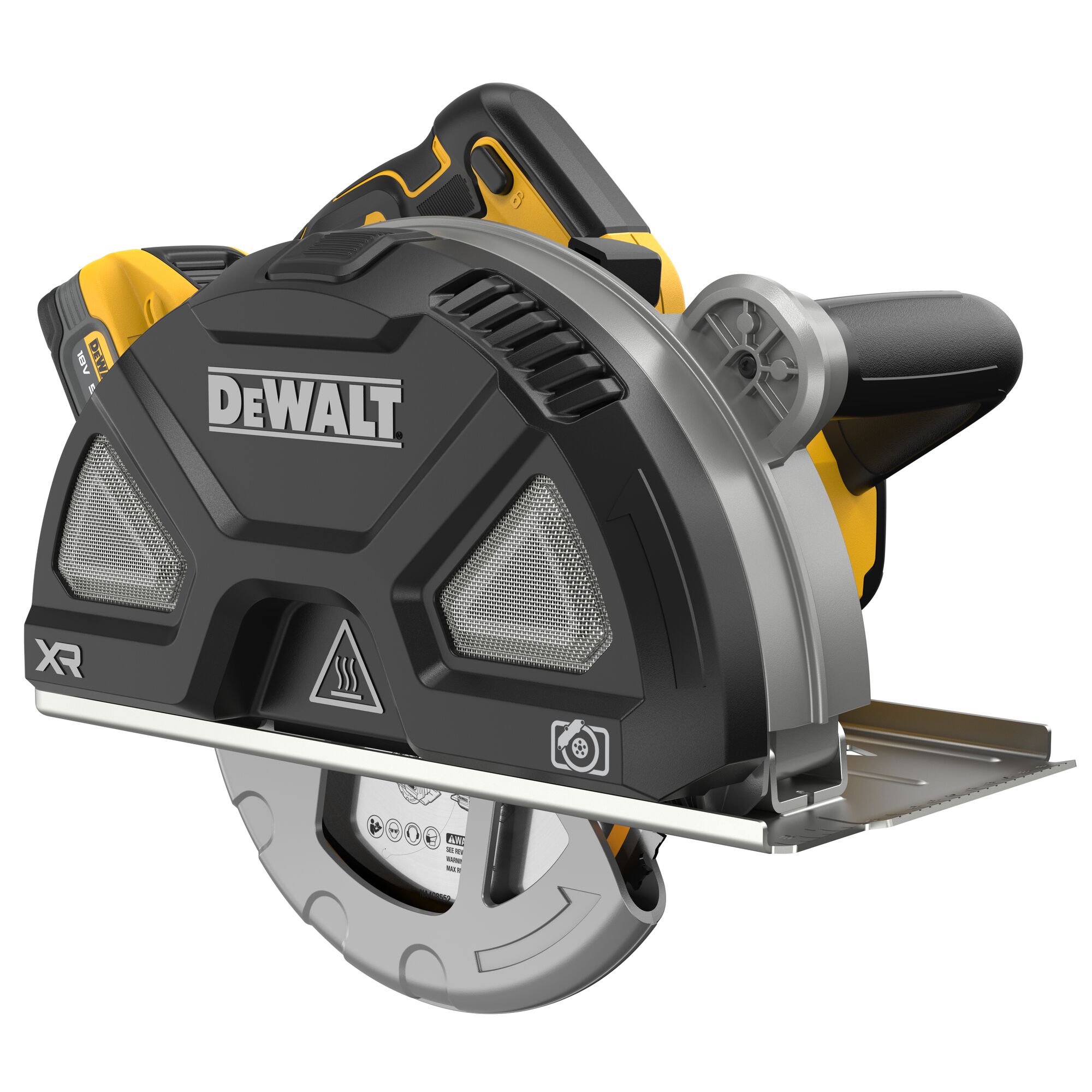 Dewalt DCS383H2 akkus fémvágó körfűrész (2 x 5.0 Ah Powerstack Li-ion akkuval, TSTAK kofferben) termék fő termékképe